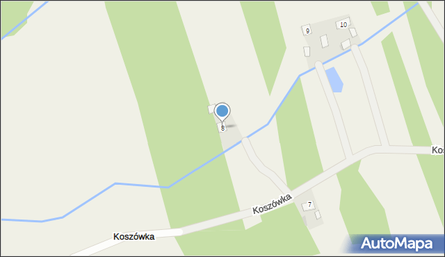 Koszówka, Koszówka, 8, mapa Koszówka