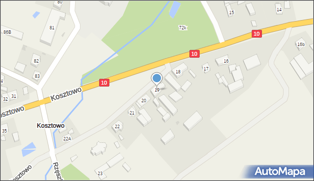 Kosztowo, Kosztowo, 19, mapa Kosztowo