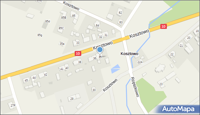 Kosztowo, Kosztowo, 35, mapa Kosztowo