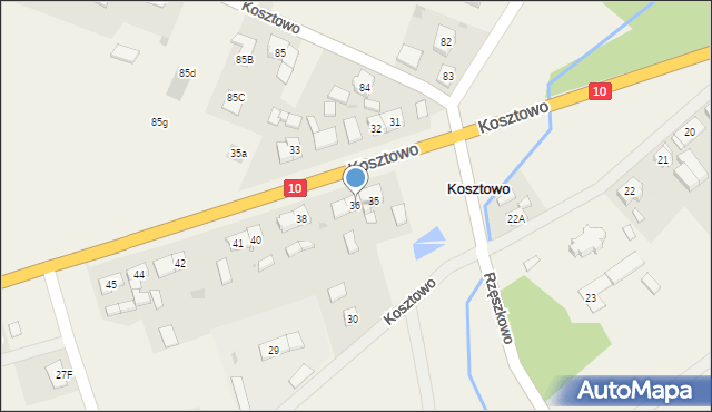 Kosztowo, Kosztowo, 36, mapa Kosztowo