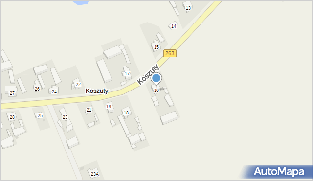 Koszuty, Koszuty, 16, mapa Koszuty