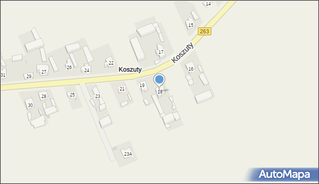 Koszuty, Koszuty, 18, mapa Koszuty