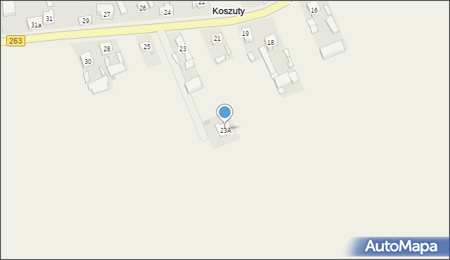 Koszuty, Koszuty, 23A, mapa Koszuty