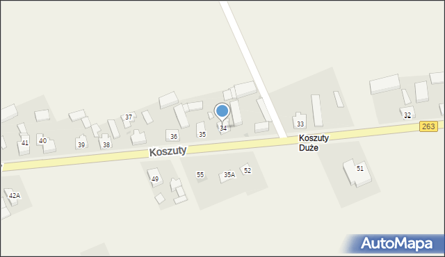 Koszuty, Koszuty, 34A, mapa Koszuty