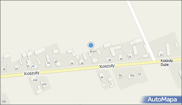 Koszuty, Koszuty, 37, mapa Koszuty