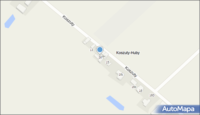 Koszuty, Koszuty, 14, mapa Koszuty