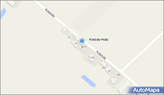 Koszuty, Koszuty, 15, mapa Koszuty