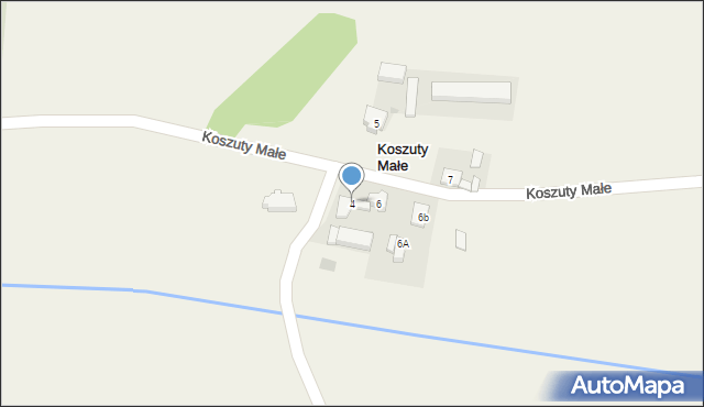 Koszuty Małe, Koszuty Małe, 4, mapa Koszuty Małe