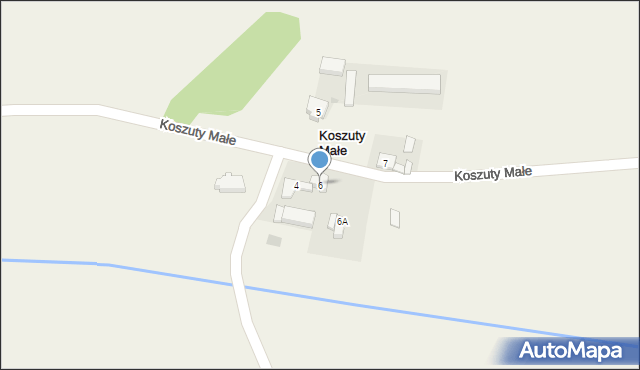 Koszuty Małe, Koszuty Małe, 6, mapa Koszuty Małe