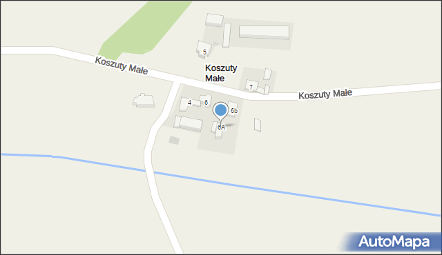 Koszuty Małe, Koszuty Małe, 6A, mapa Koszuty Małe