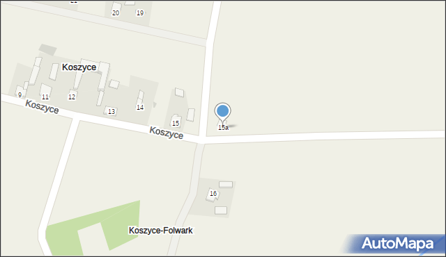 Koszyce, Koszyce, 15a, mapa Koszyce