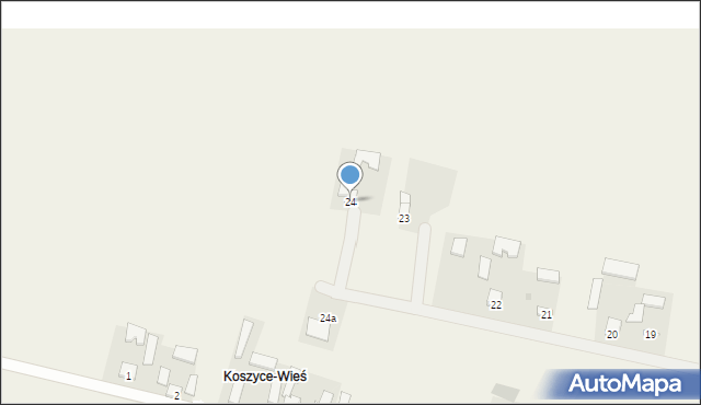 Koszyce, Koszyce, 24, mapa Koszyce