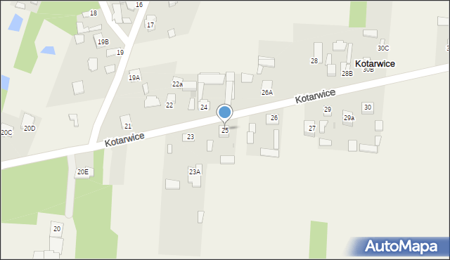 Kotarwice, Kotarwice, 25, mapa Kotarwice