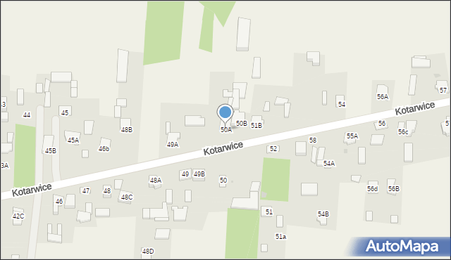 Kotarwice, Kotarwice, 50A, mapa Kotarwice