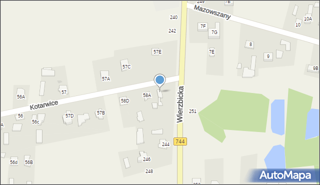 Kotarwice, Kotarwice, 58, mapa Kotarwice