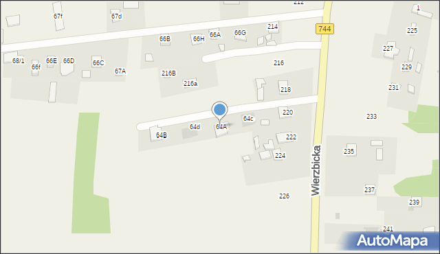 Kotarwice, Kotarwice, 64A, mapa Kotarwice