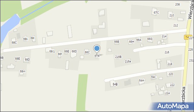 Kotarwice, Kotarwice, 67A, mapa Kotarwice