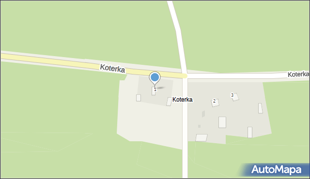 Koterka, Koterka, 1, mapa Koterka