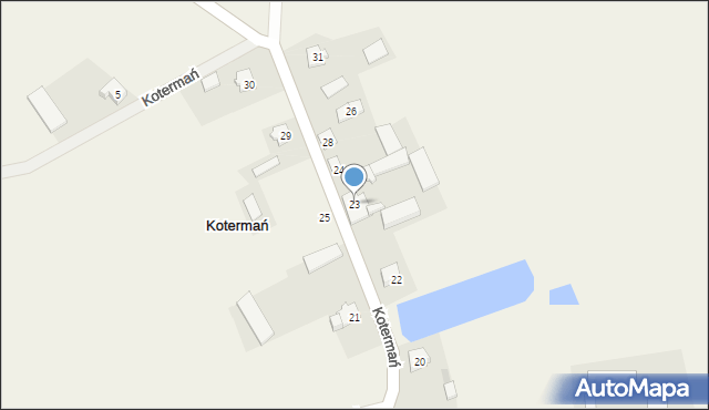 Kotermań, Kotermań, 23, mapa Kotermań