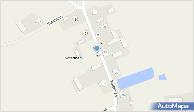 Kotermań, Kotermań, 25, mapa Kotermań