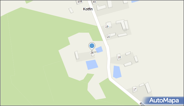 Kotfin, Kotfin, 26, mapa Kotfin