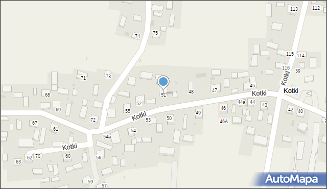 Kotki, Kotki, 51, mapa Kotki