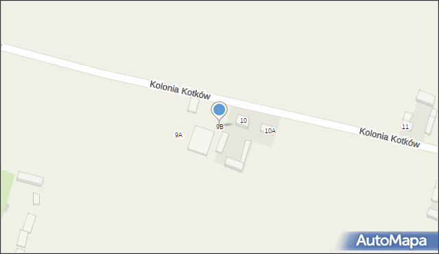 Kotków, Kolonia Kotków, 9B, mapa Kotków