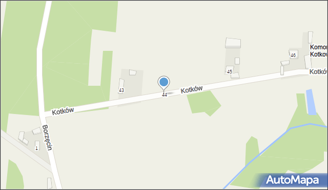 Kotków, Kotków, 44, mapa Kotków