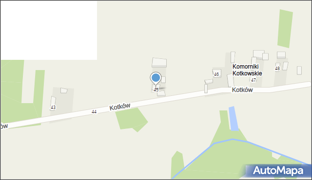 Kotków, Kotków, 45, mapa Kotków