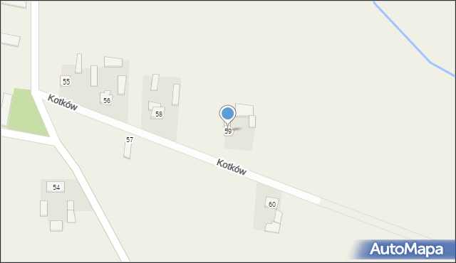 Kotków, Kotków, 59, mapa Kotków