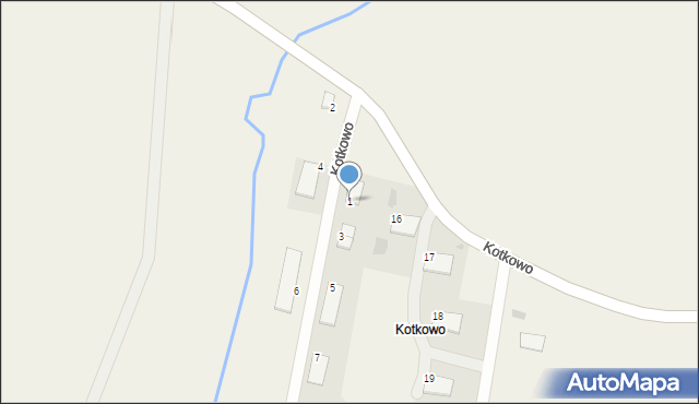 Kotkowo, Kotkowo, 1, mapa Kotkowo