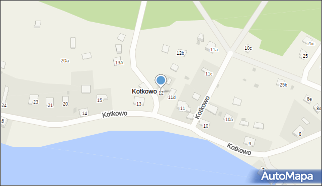 Kotkowo, Kotkowo, 12, mapa Kotkowo