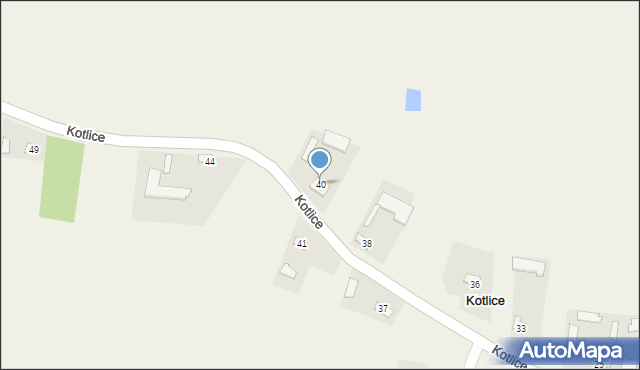 Kotlice, Kotlice, 40, mapa Kotlice