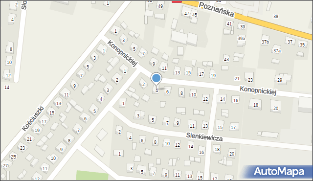 Kotlin, Konopnickiej Marii, 4, mapa Kotlin