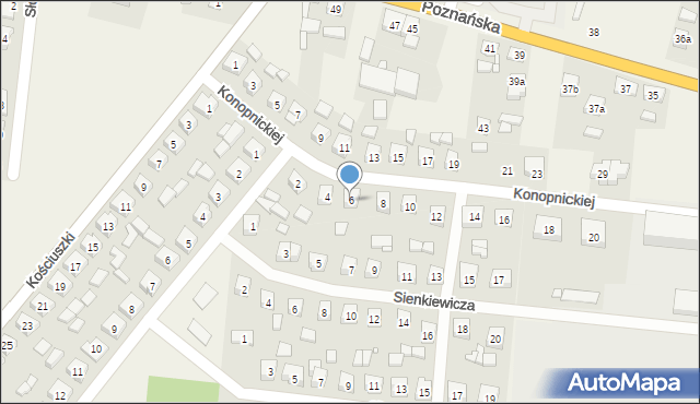 Kotlin, Konopnickiej Marii, 6, mapa Kotlin