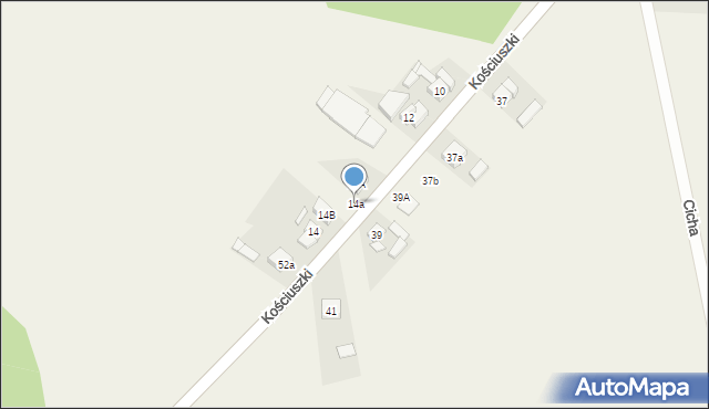 Kotlin, Kościuszki Tadeusza, gen., 14a, mapa Kotlin