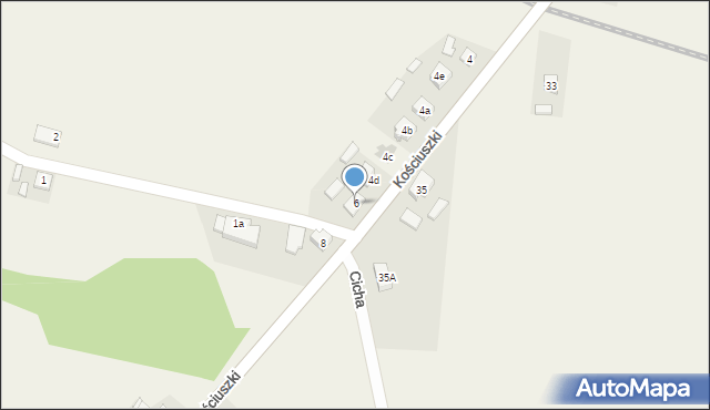 Kotlin, Kościuszki Tadeusza, gen., 6, mapa Kotlin