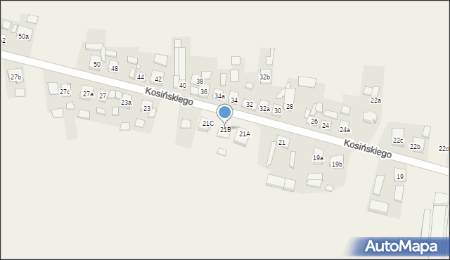 Kotlin, Kosińskiego Wojciecha, 21B, mapa Kotlin