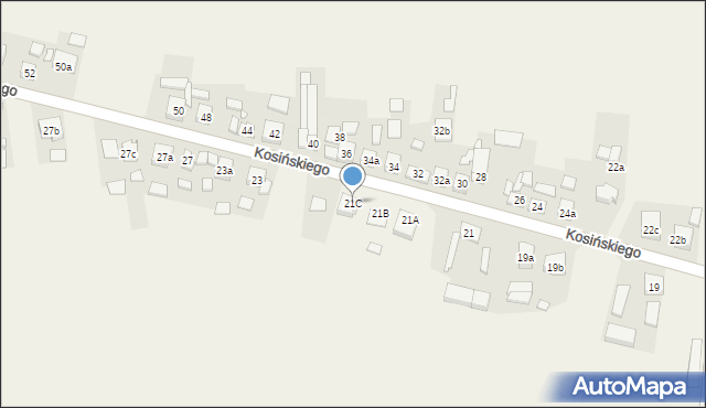 Kotlin, Kosińskiego Wojciecha, 21C, mapa Kotlin