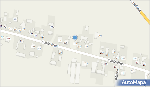 Kotlin, Kosińskiego Wojciecha, 22d, mapa Kotlin