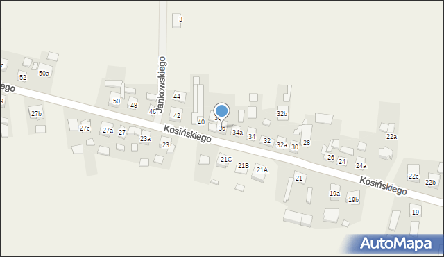 Kotlin, Kosińskiego Wojciecha, 36, mapa Kotlin