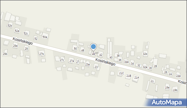 Kotlin, Kosińskiego Wojciecha, 44, mapa Kotlin