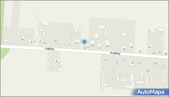 Kotliny, Kotliny, 11, mapa Kotliny