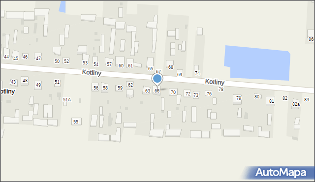 Kotliny, Kotliny, 66, mapa Kotliny