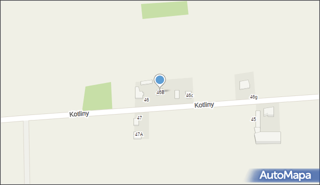 Kotliny, Kotliny, 46B, mapa Kotliny