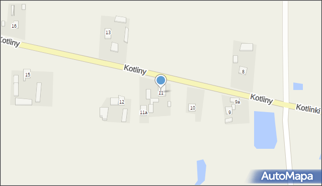 Kotliny, Kotliny, 11, mapa Kotliny