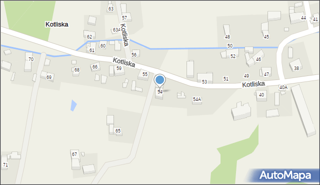 Kotliska, Kotliska, 54, mapa Kotliska