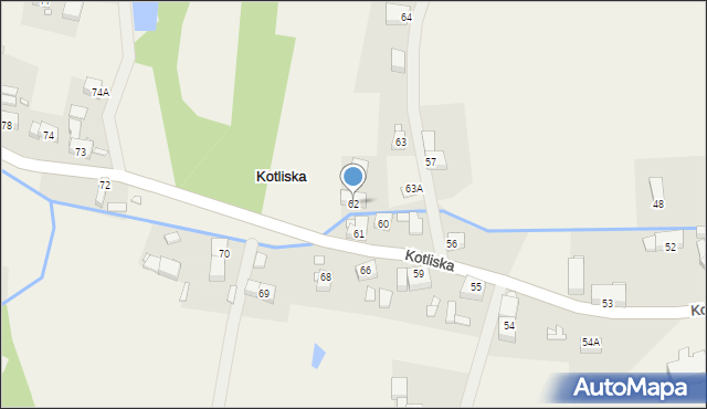 Kotliska, Kotliska, 62, mapa Kotliska