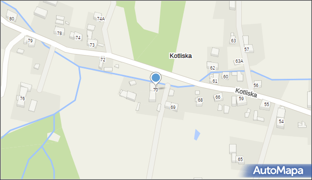 Kotliska, Kotliska, 70, mapa Kotliska