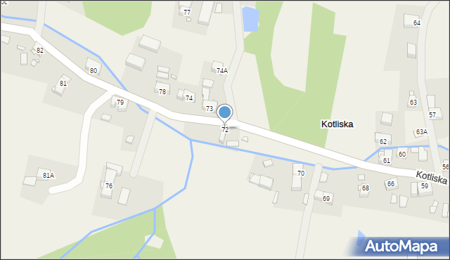 Kotliska, Kotliska, 72, mapa Kotliska